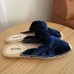 SOLUDOS - New Blue Bow espadrille slide - sz8